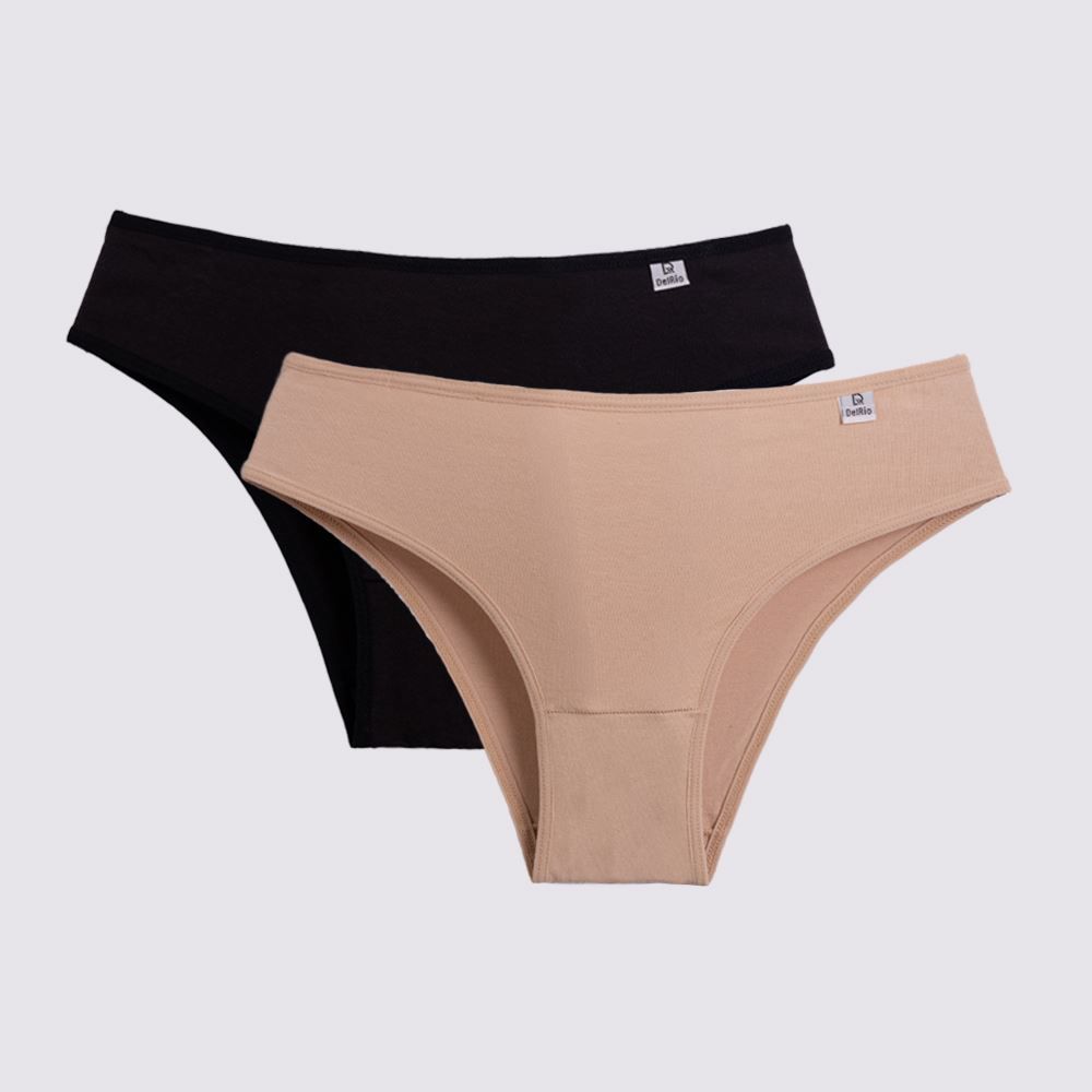 Kit Calcinha DelRio De Algodão Com 2 Unidades