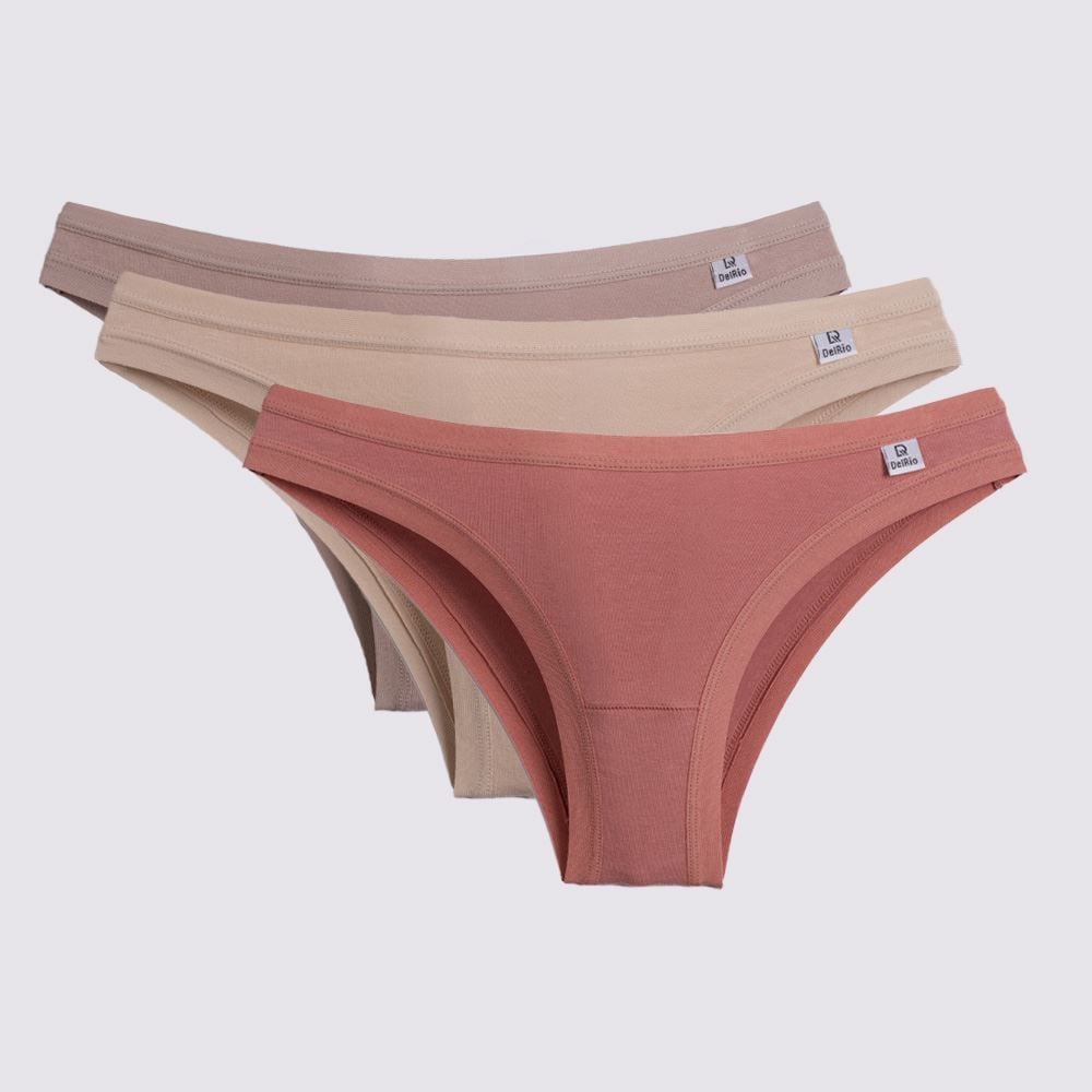 Kit Calcinha DelRio De Algodão Com 3 Unidades