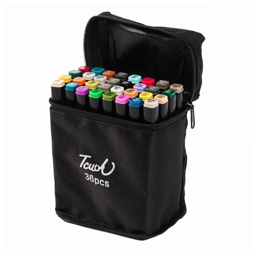 Kit Canetinhas 36 Cores Touch Ponta Dupla - Della Import