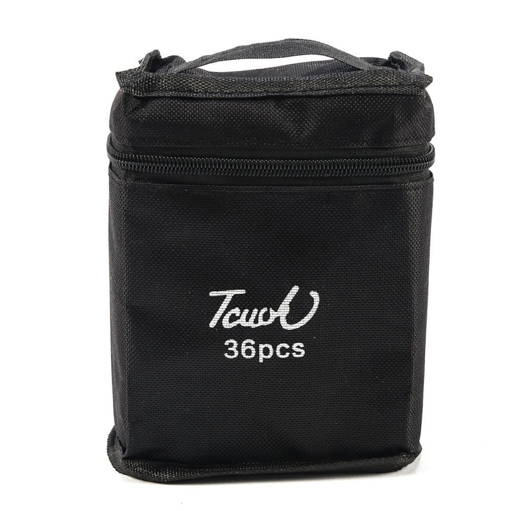 Kit Canetinhas 36 Cores Touch Ponta Dupla - Della Import