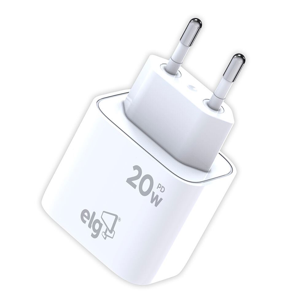 Kit Carregador de Parede Universal 3A 20W Usb-C Power Delivery Elg