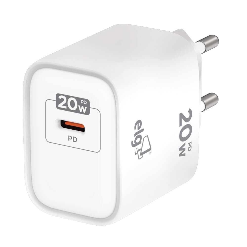 Kit Carregador de Parede Universal 3A 20W Usb-C Power Delivery Elg