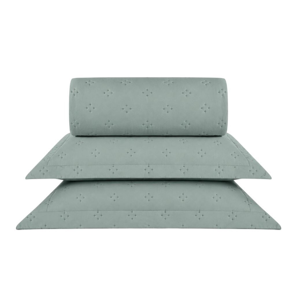 Kit Colcha Casal Elegance Havan Casa 3 pçs - Verde