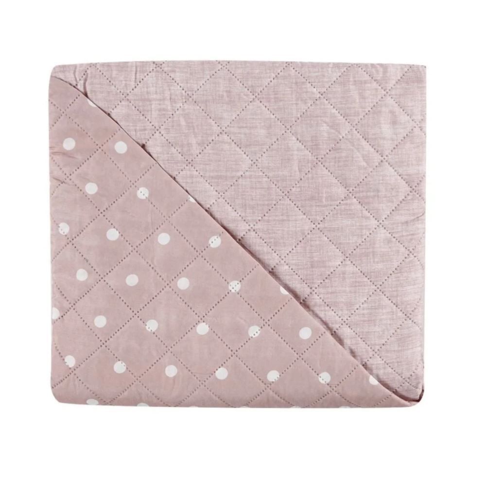 Kit Colcha Casal Poá Versalhes/Napoli Havan Casa 3 pçs - Rosa Pálido