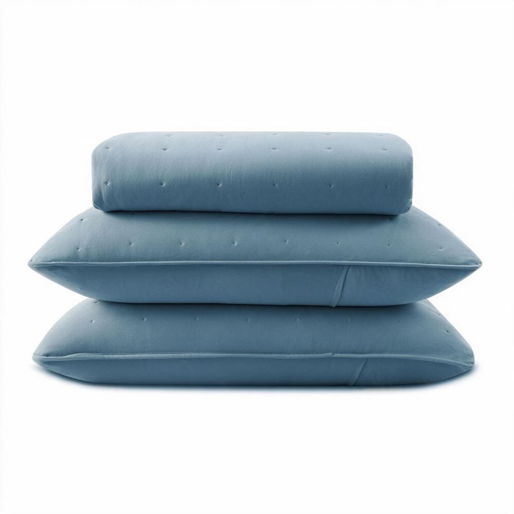 Kit Colcha Queen Elegance 3 pçs Havan Casa - Azul
