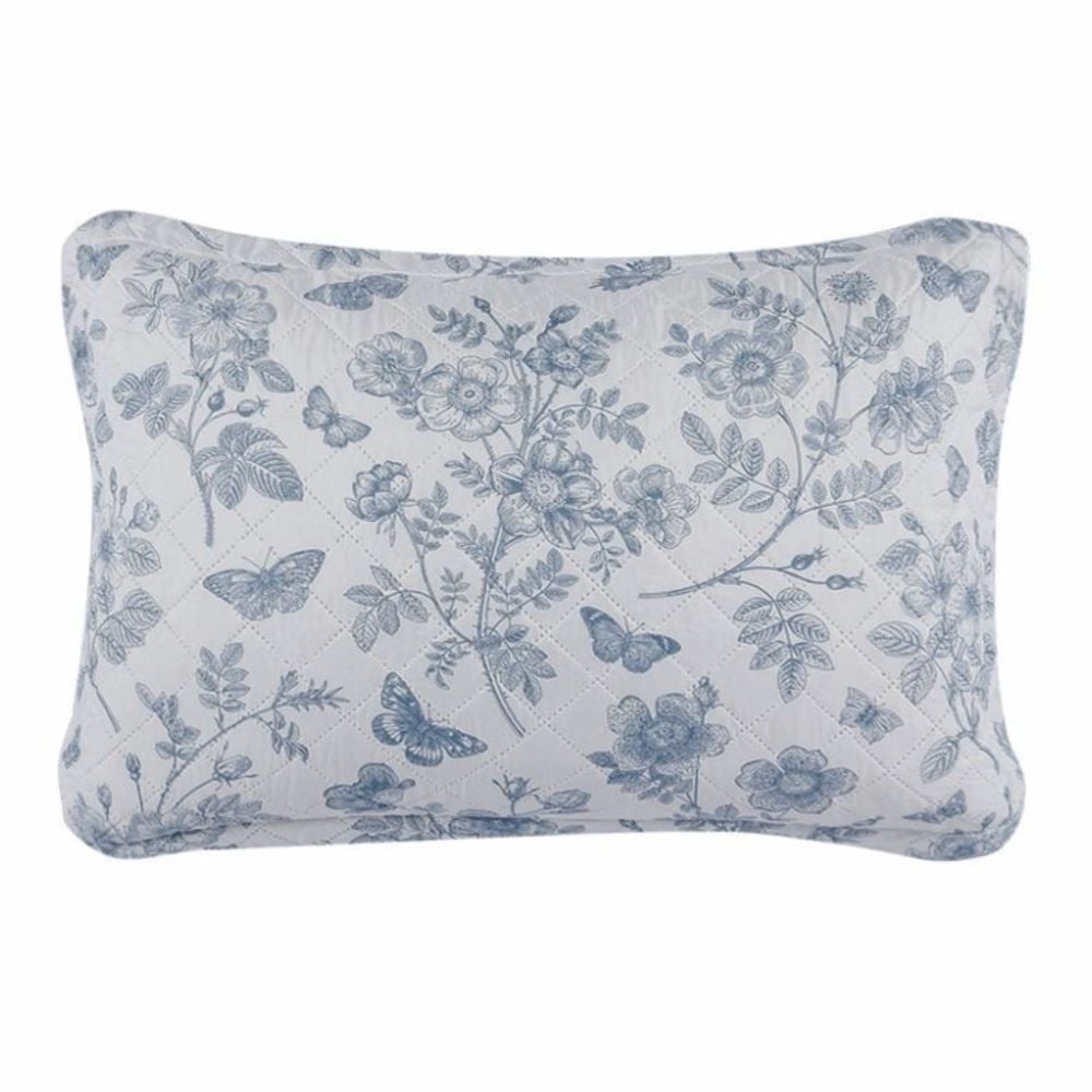 Kit Colcha Queen Versalhes/Napoli Havan Casa 3 Peças - Floral Azul