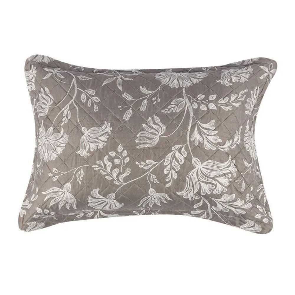 Kit Colcha Queen Versalhes/Napoli Havan Casa 3 Peças - Floral Taupe