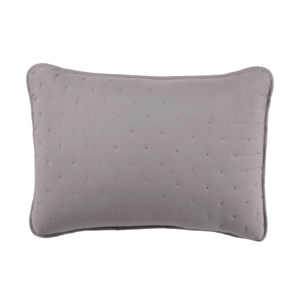 Kit Colcha Solteiro 2 Peças Lisa Elegance Havan Casa - Cinza