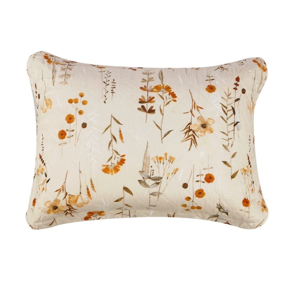 Kit Colcha Solteiro Estampada Versalhes Havan Casa 2 pçs - Floral Bege