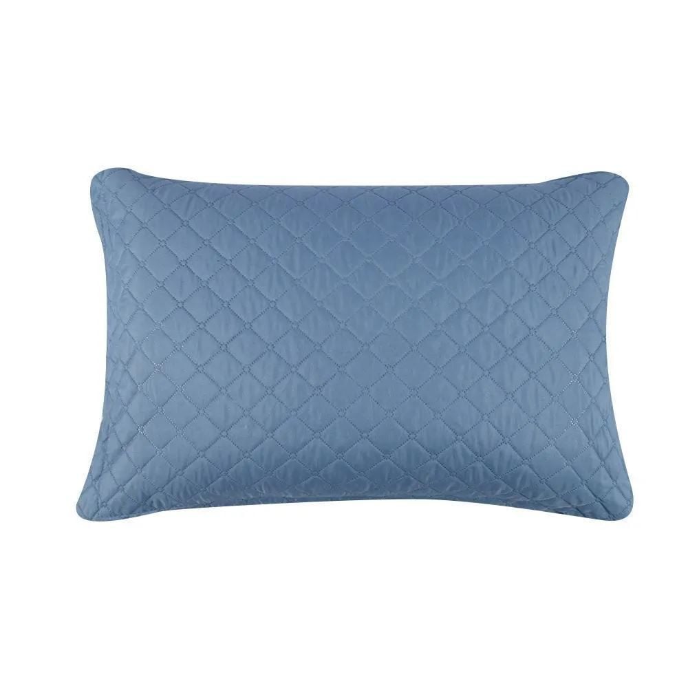 Kit Colcha Solteiro Lisa Versalhes/Napoli Havan Casa 2 pçs - Azul