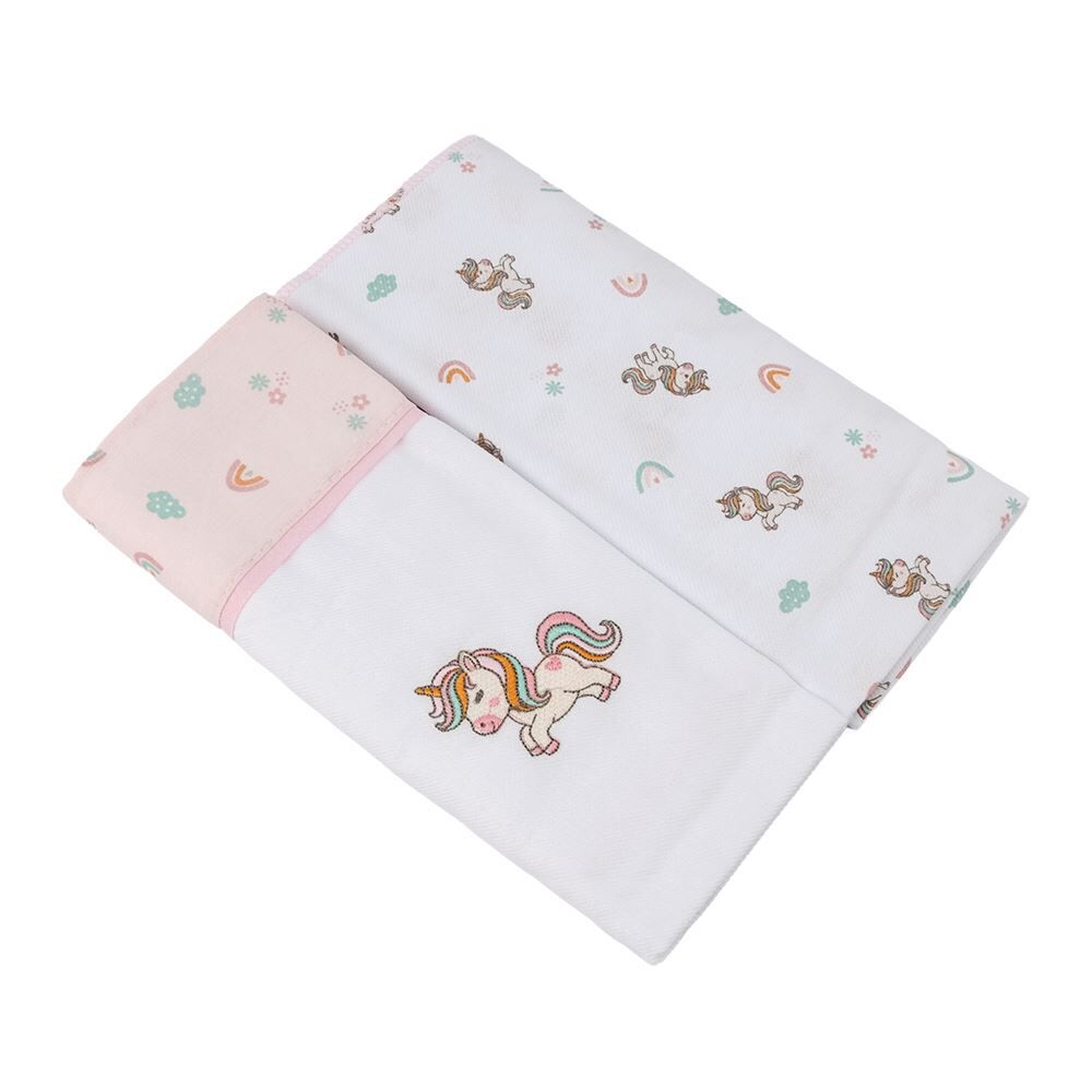 Kit Cueiro com 2 Peças 80X80cm Havan Baby - Unicórnio