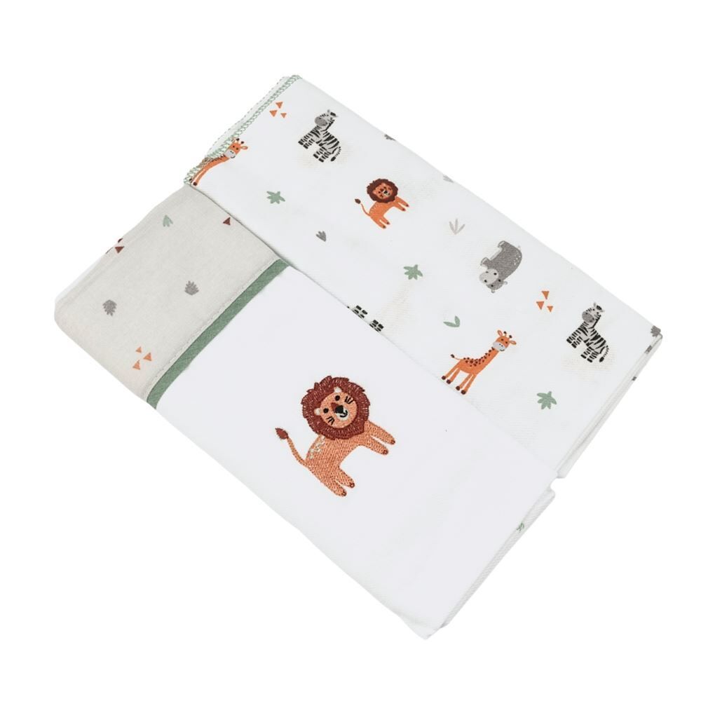 Kit Cueiro com 2 Peças 80X80cm Havan Baby - Selva