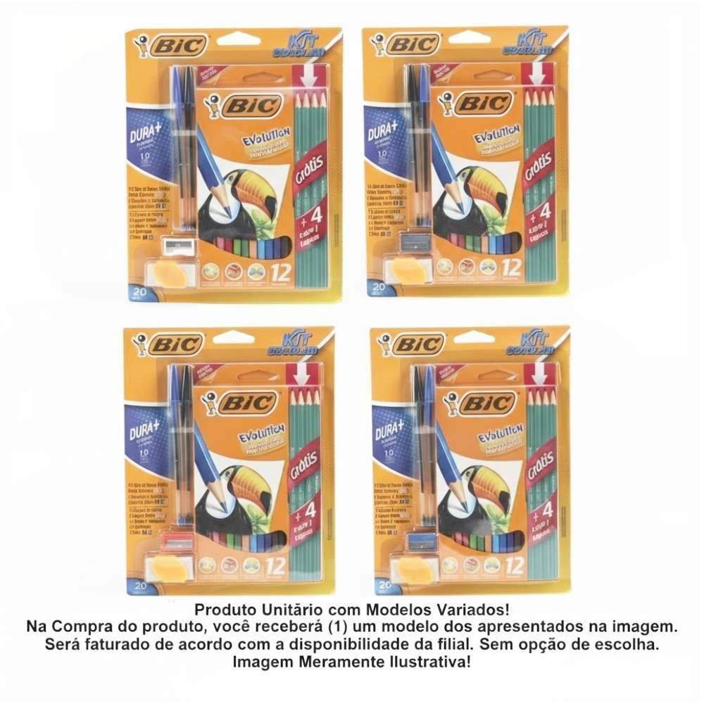 Kit Escolar Básico Bic - 20 Peças