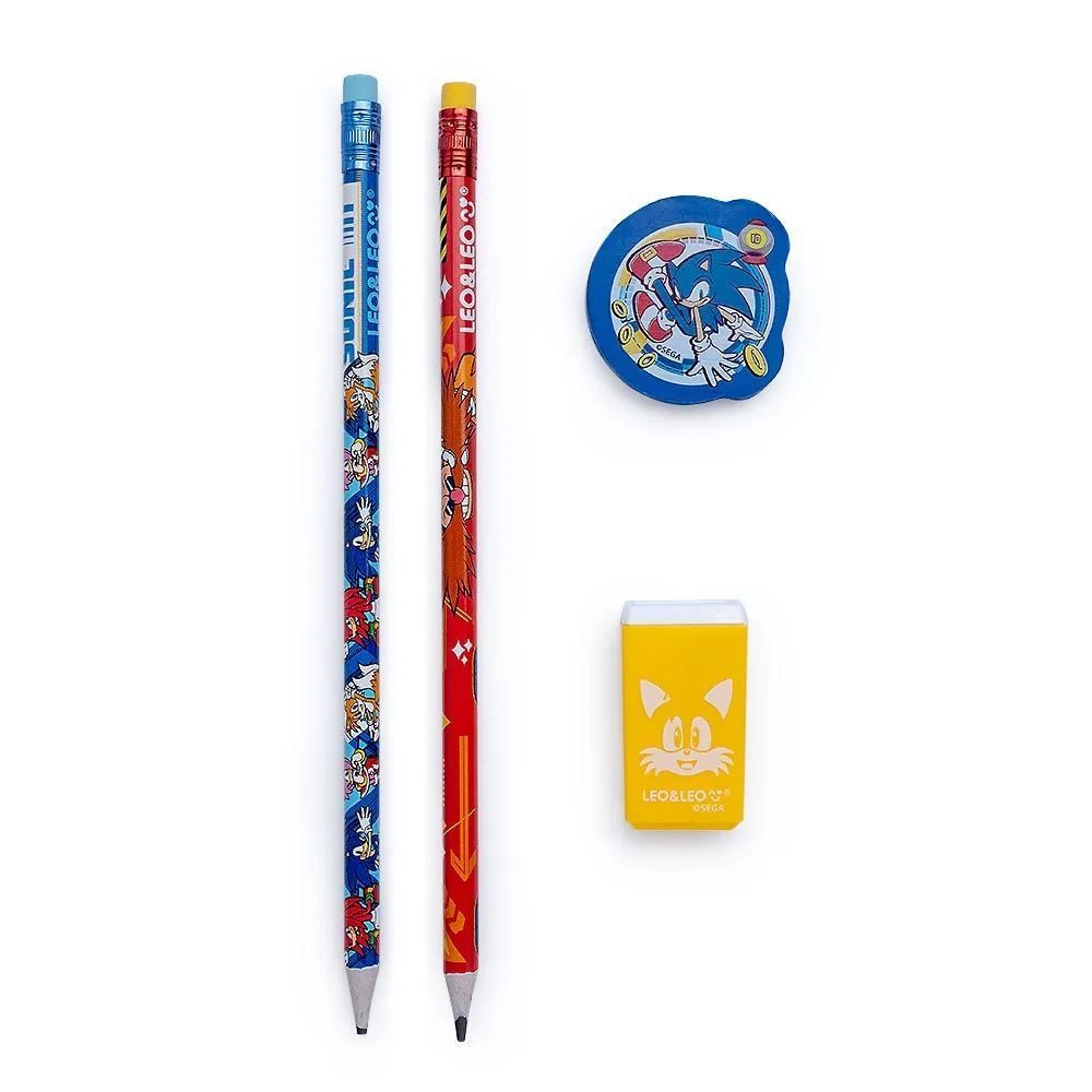 Kit Escolar Sonic Leo&Leo 4 Peças - 10149