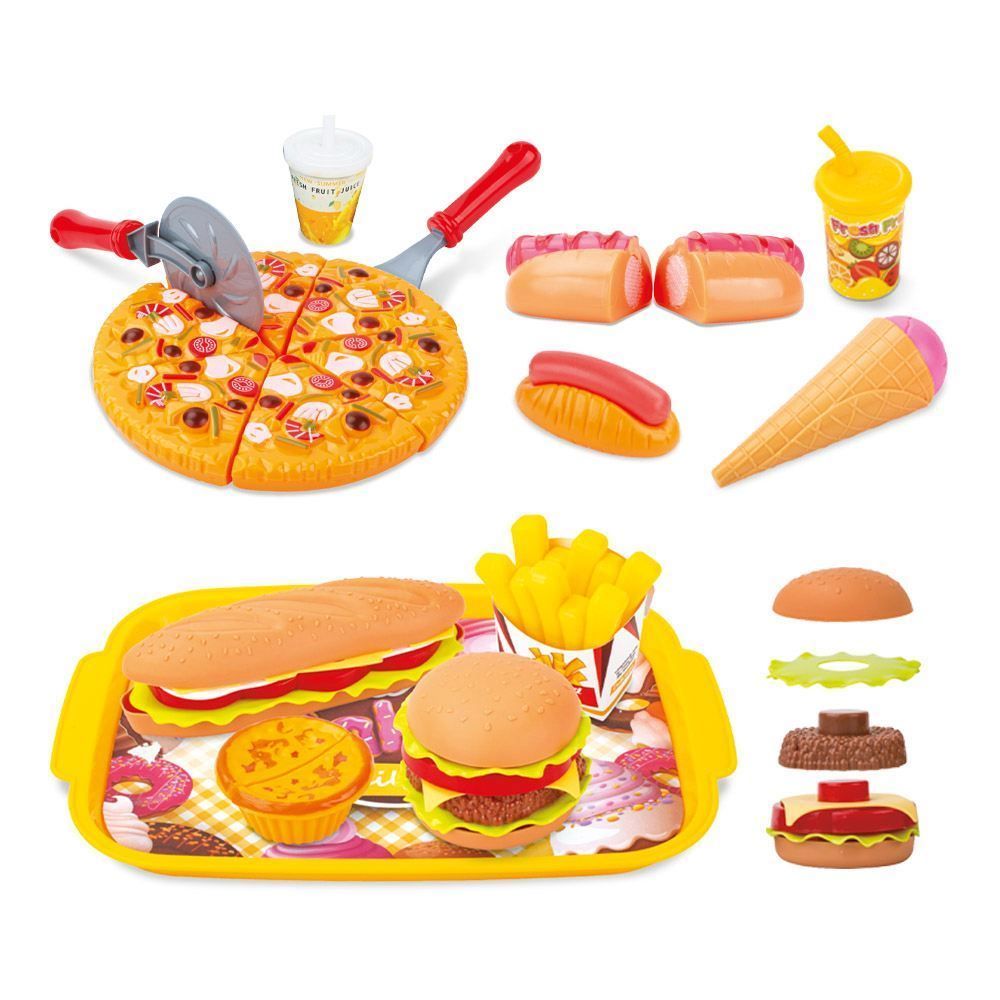 Kit Fast Food Brinquedo Cozinha Infantil Educativa Pimpi - 40 peças