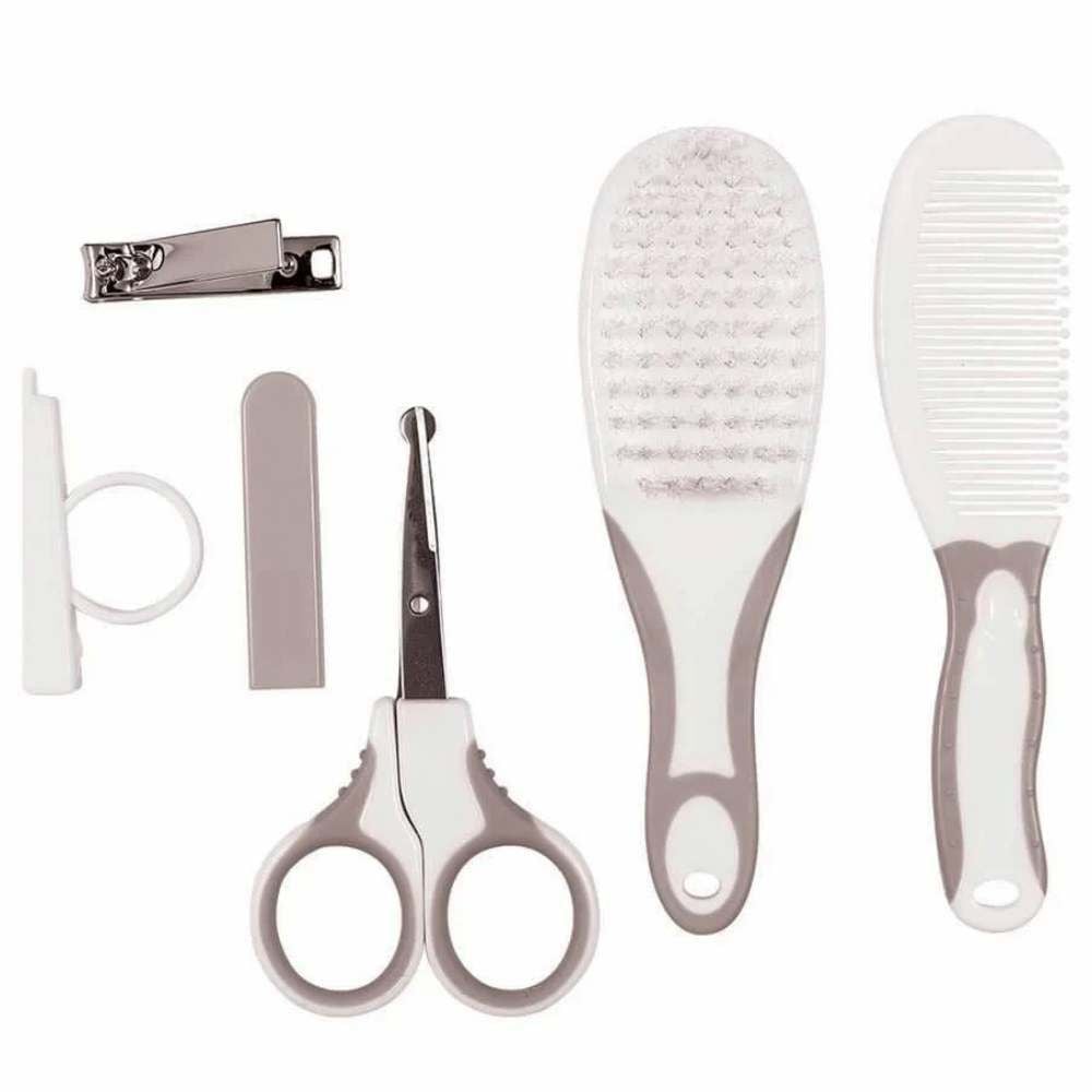 Kit Higiene e Cuidados para Bebê Buba - Cinza