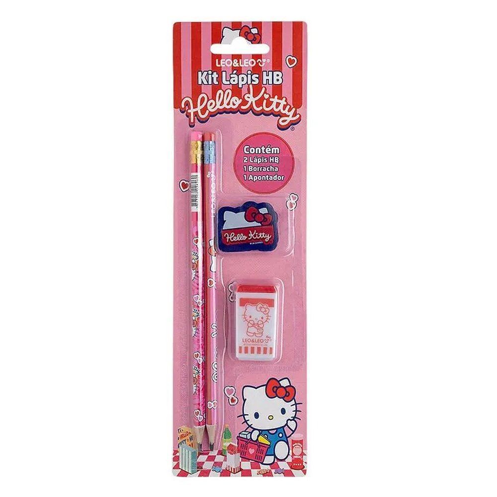 Kit Escolar Hello Kitty Leo&Leo - 4 Unidades