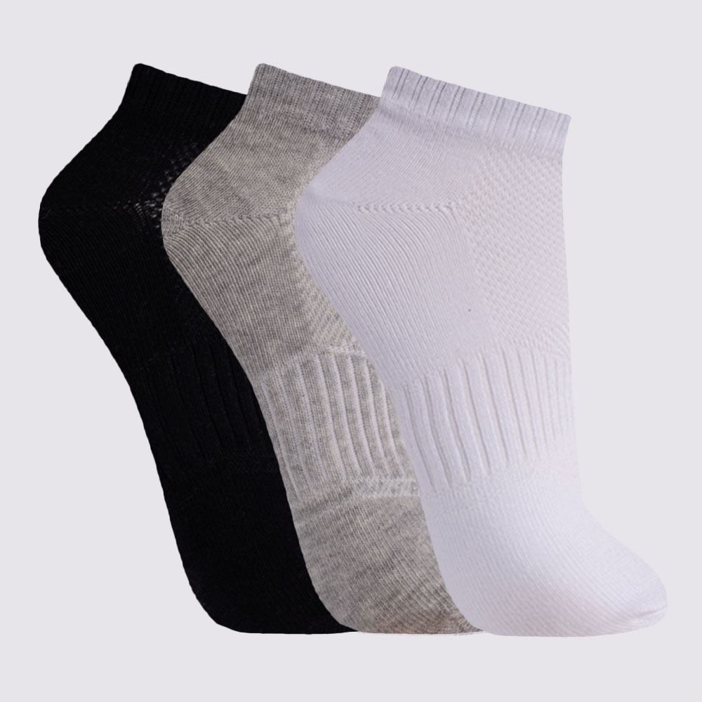 Kit Meia Feminina com 3 Pares Cano Curto Holla