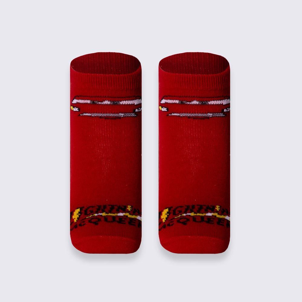 Kit Meia Infantil Com 2 Pares Cano Curto McQueen Disney