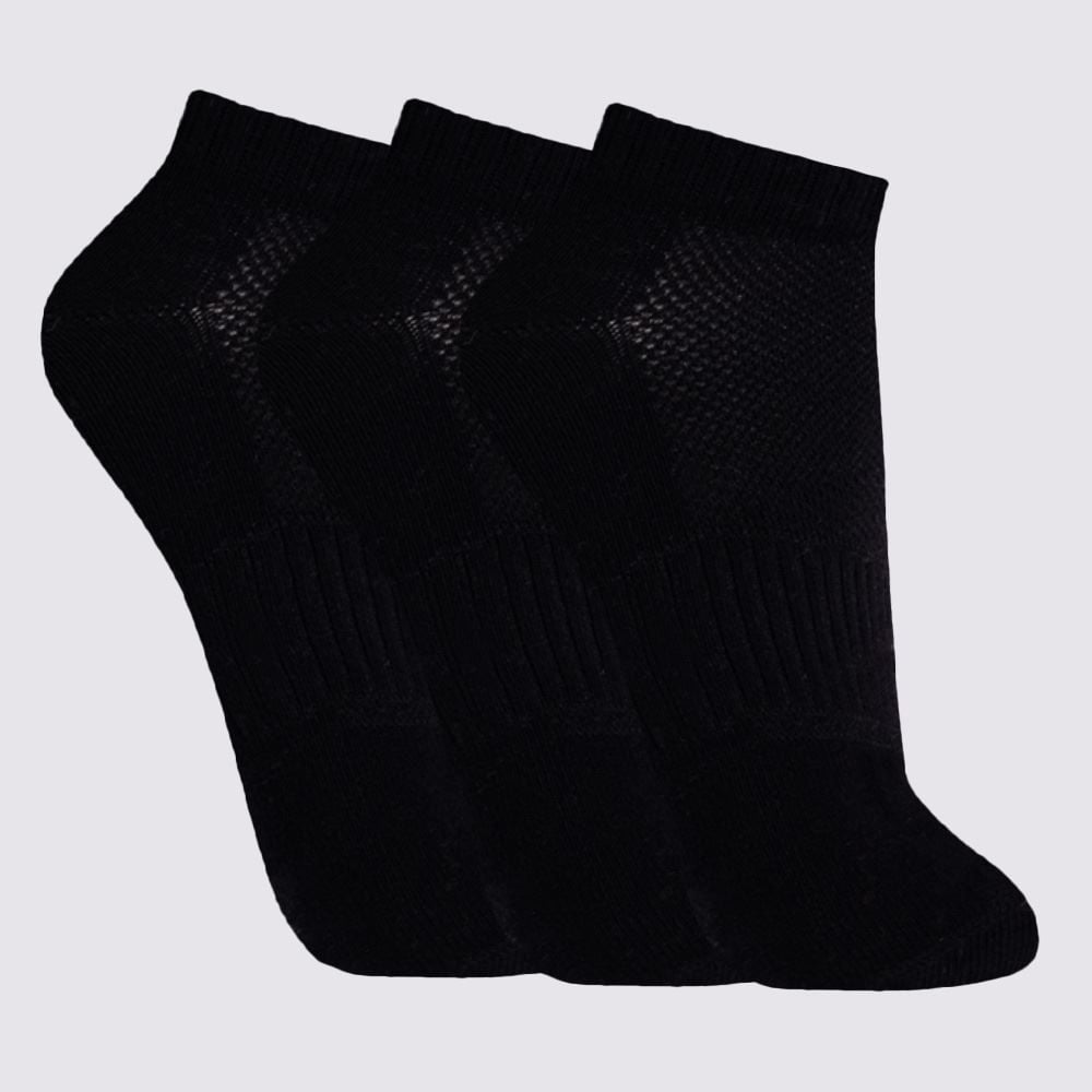 Kit Meia Masculina com 3 Pares Cano Curto Risk