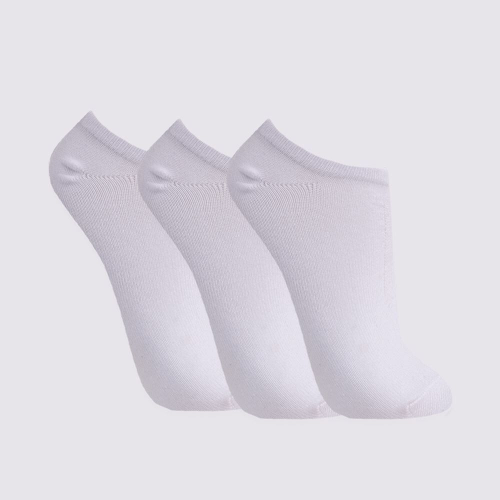 Kit Meia Masculina com 3 Pares Cano Invisível Risk