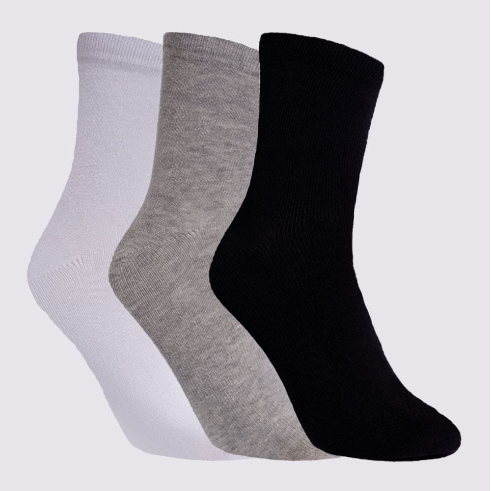 Kit Meia Masculina com 3 Pares Cano Longo Risk