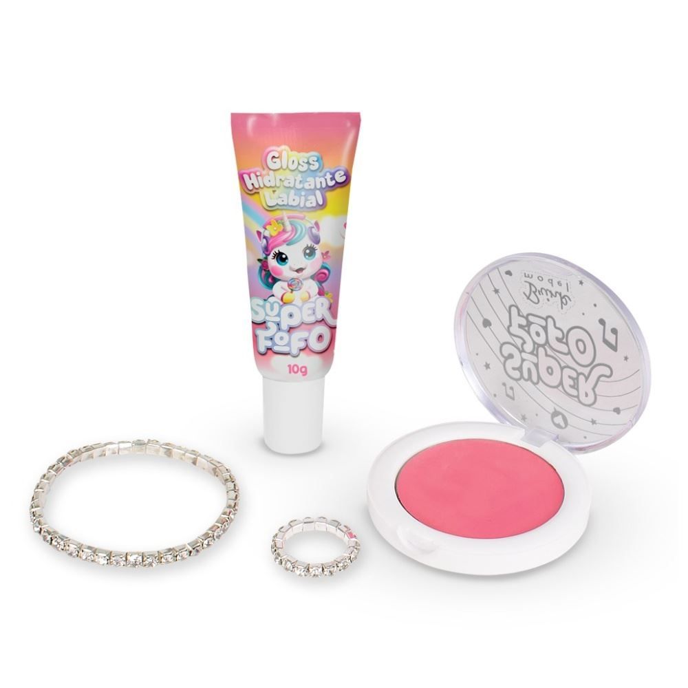 Kit Infantil de Maquiagem Mini Super Fofo Brink Model