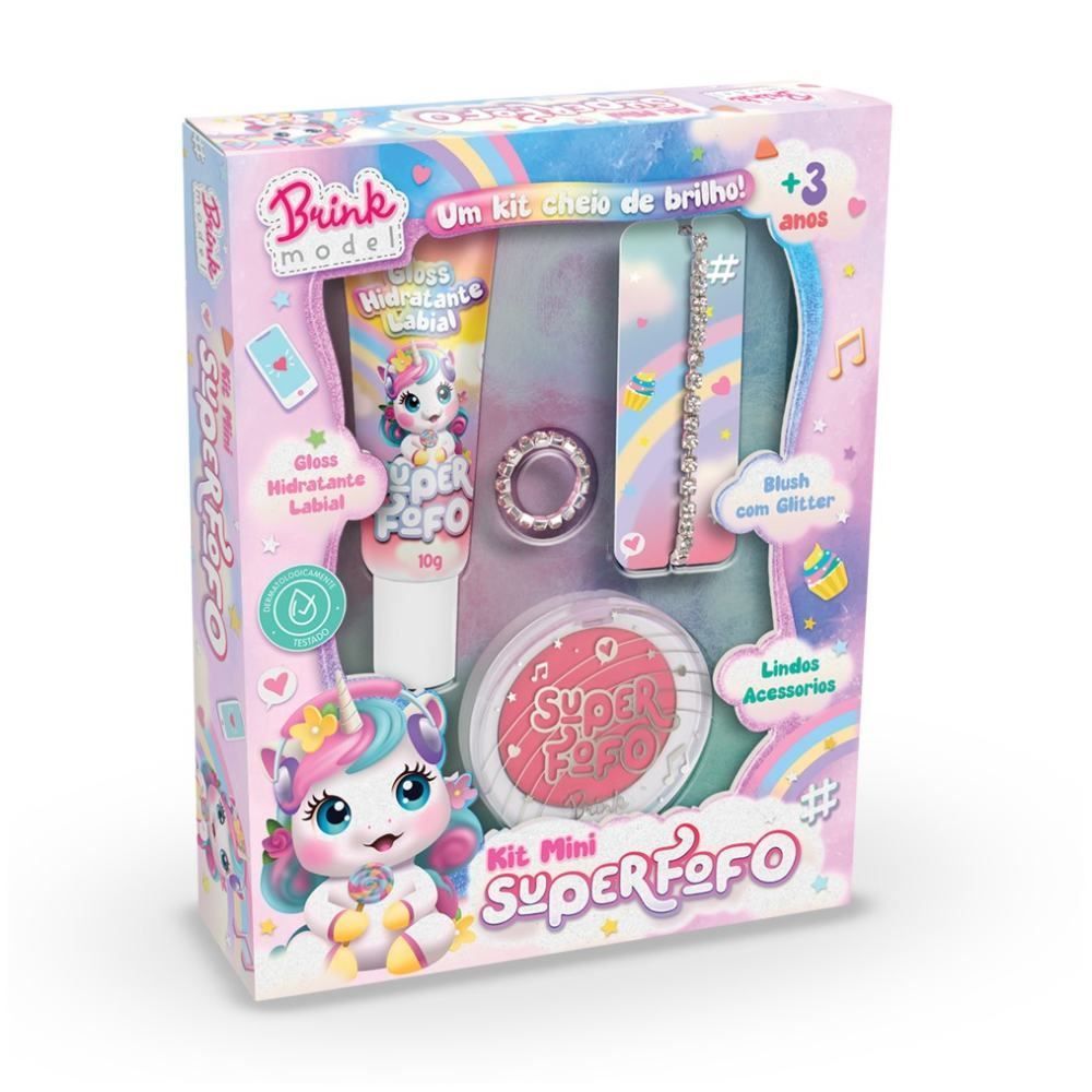 Kit Infantil de Maquiagem Mini Super Fofo Brink Model
