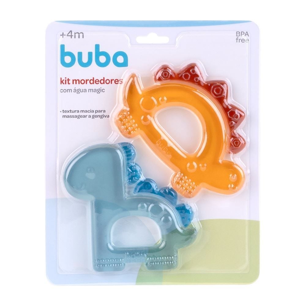 Kit Mordedores com Água Magic Buba - DINO