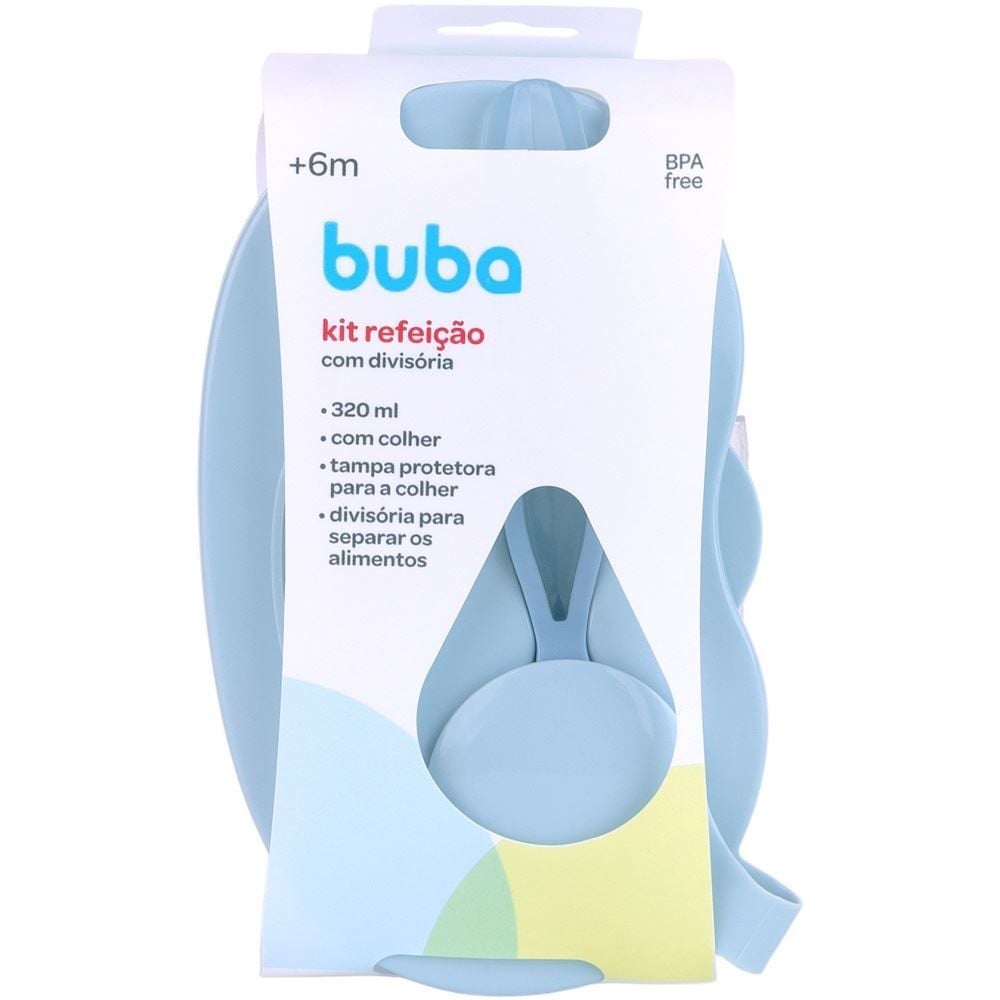 Kit Refeição com Divisória Buba - AZUL