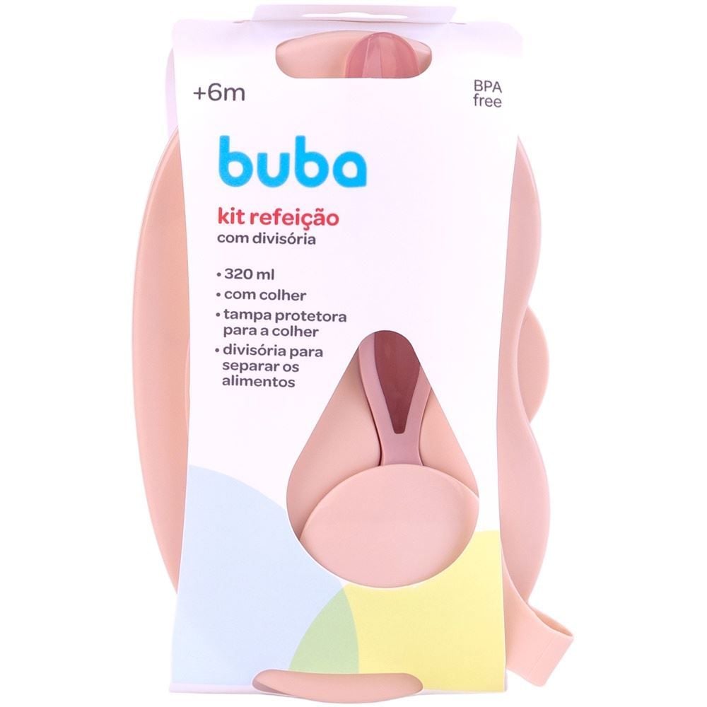Kit Refeição com Divisória Buba - ROSA