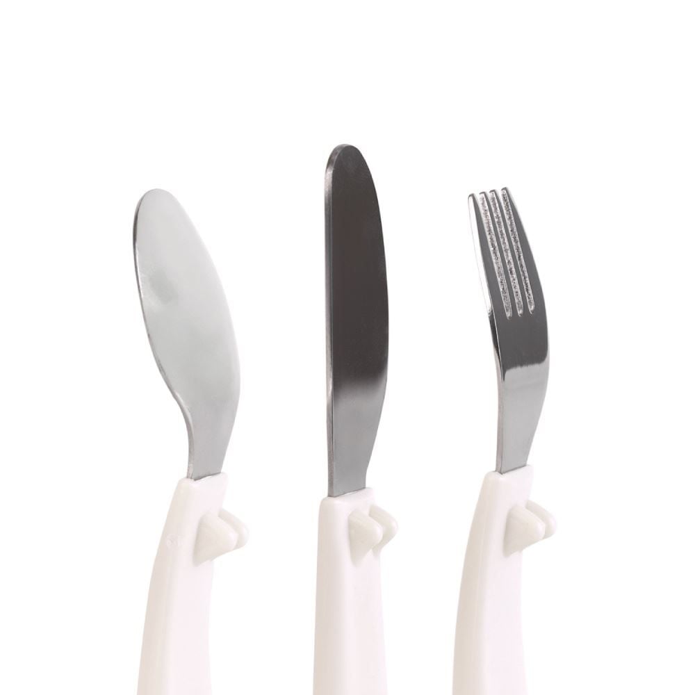 Kit Talheres Buba Zoo 3 Peças - Off White