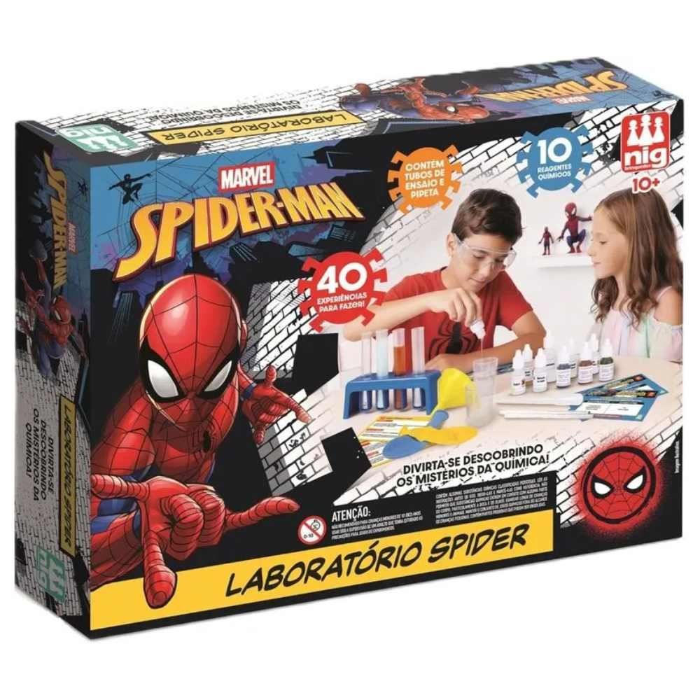 Laboratório Homem-Aranha Marvel Nig Brinquedos