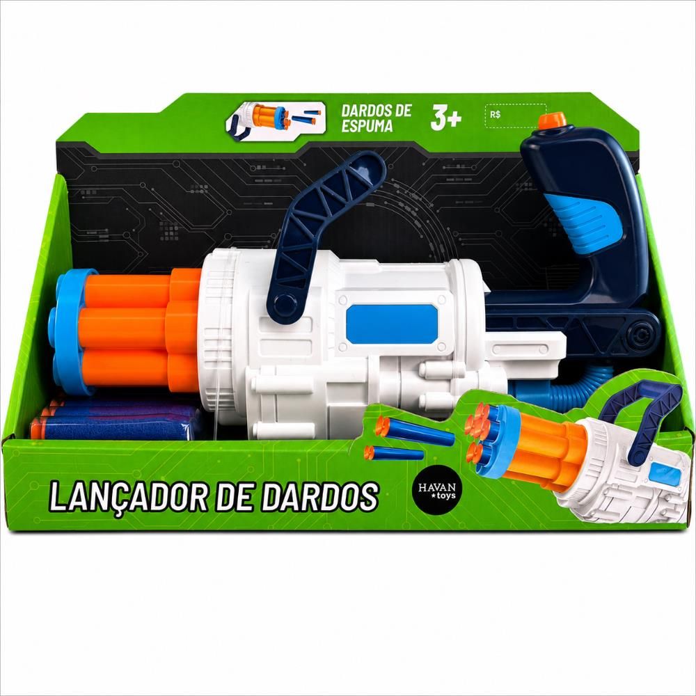Lançador de Dardos Minigun Havan Toys - ST84210