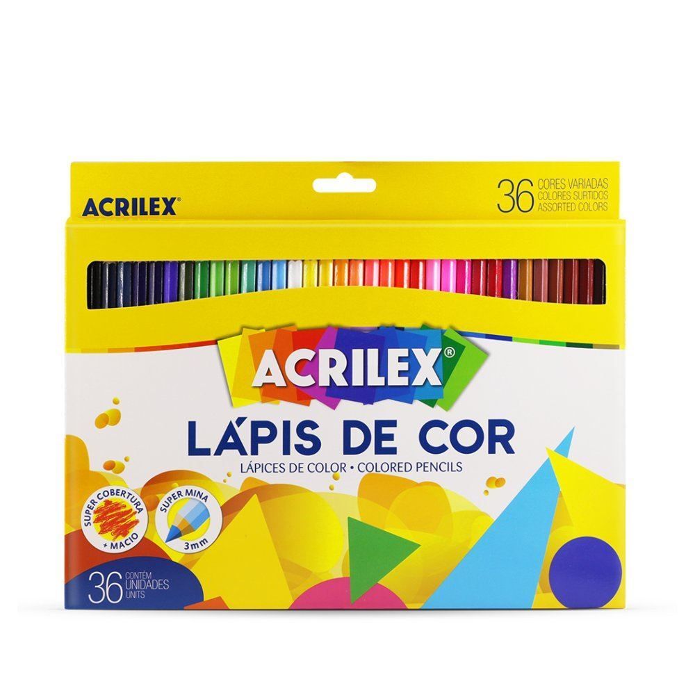 Lápis de Cor Acrilex 36 Cores - 09626