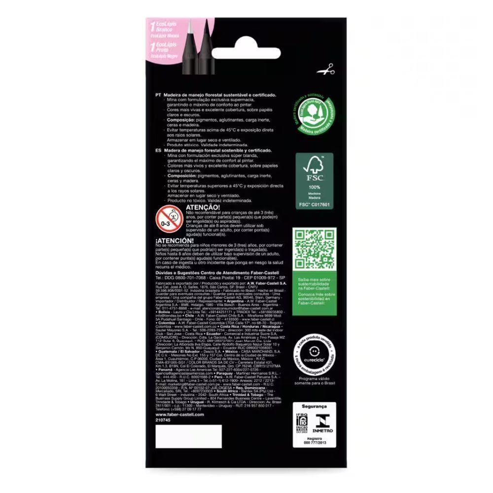 Lápis de Cor Supersoft Pastel Faber Castell 12 Cores - 210745