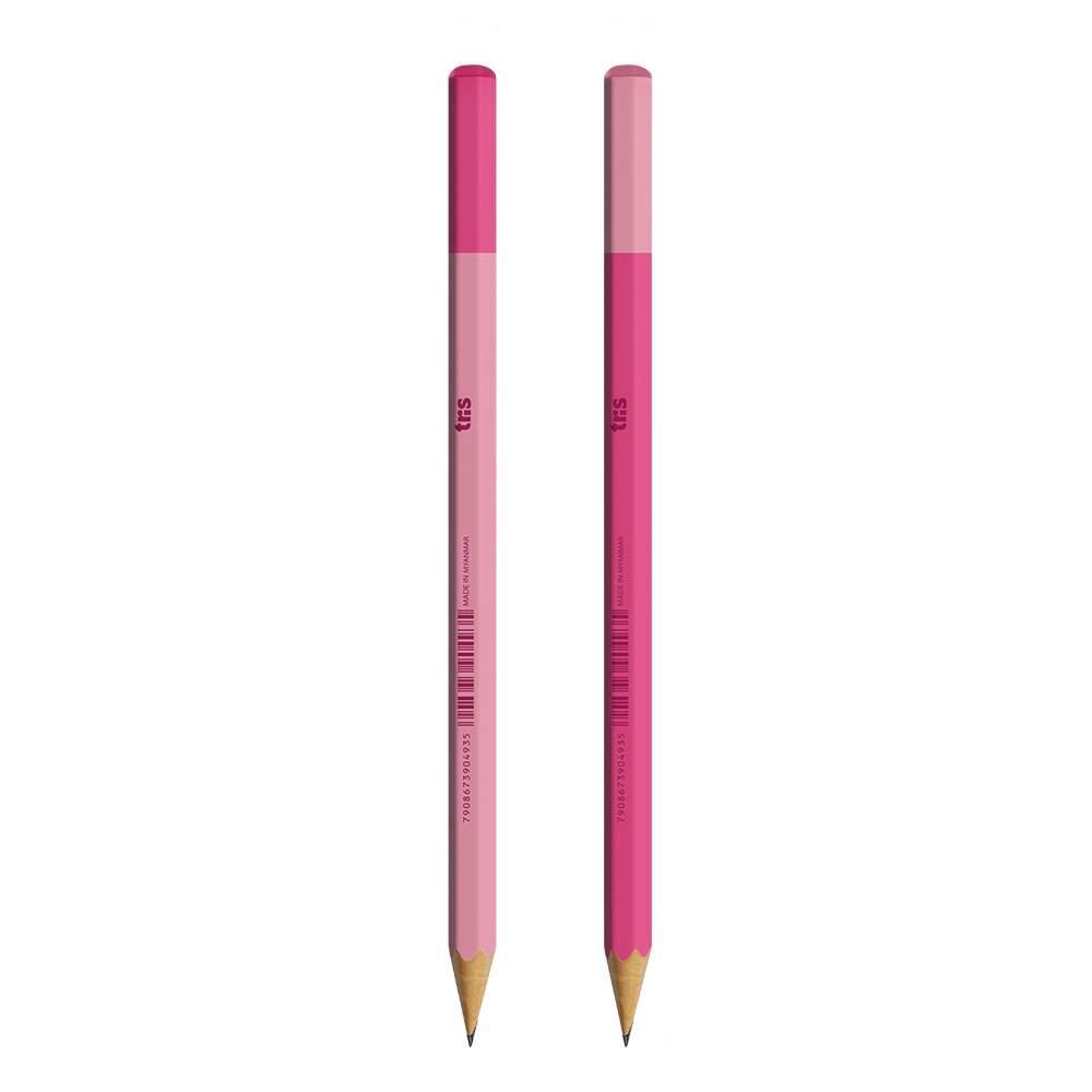 Lápis Grafite All Rosé 4 Unidades Tris - 904942