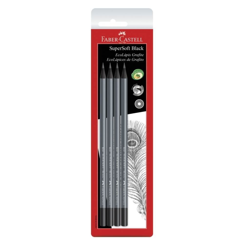Lápis Grafite Supersoft Faber Castell - 4 Unidades