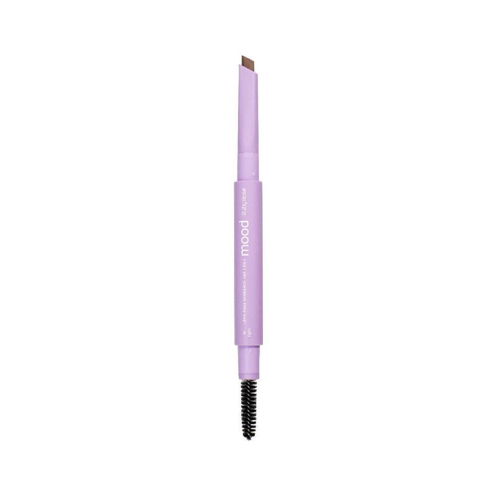 Lápis Para Sobrancelha 2 Em 1 Medium Mood Ruby Rose - Chanfrado