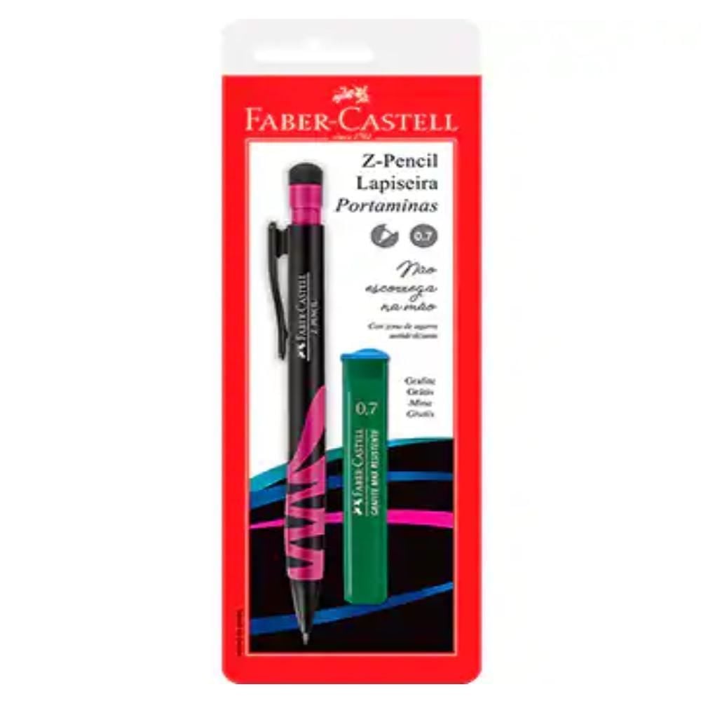 Lapiseira 0,7Mm Z-Pencil + Grafite Faber Castell - Sortido