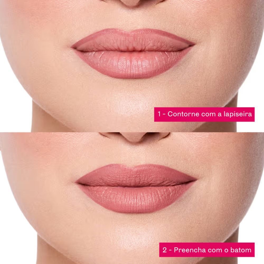 Lapiseira Labial Soft Petals Eudora Niina Secrets - Rosa Profundo