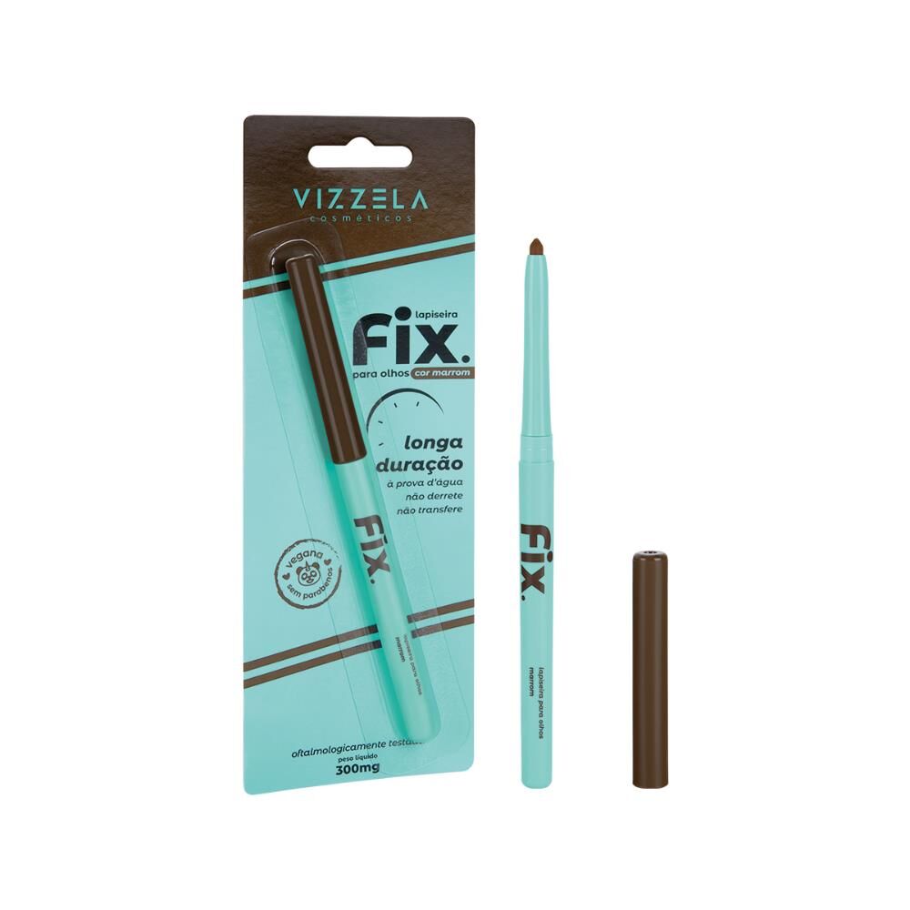 Lapiseira para Olhos Fix - Cor Marrom Vizzela Vegano