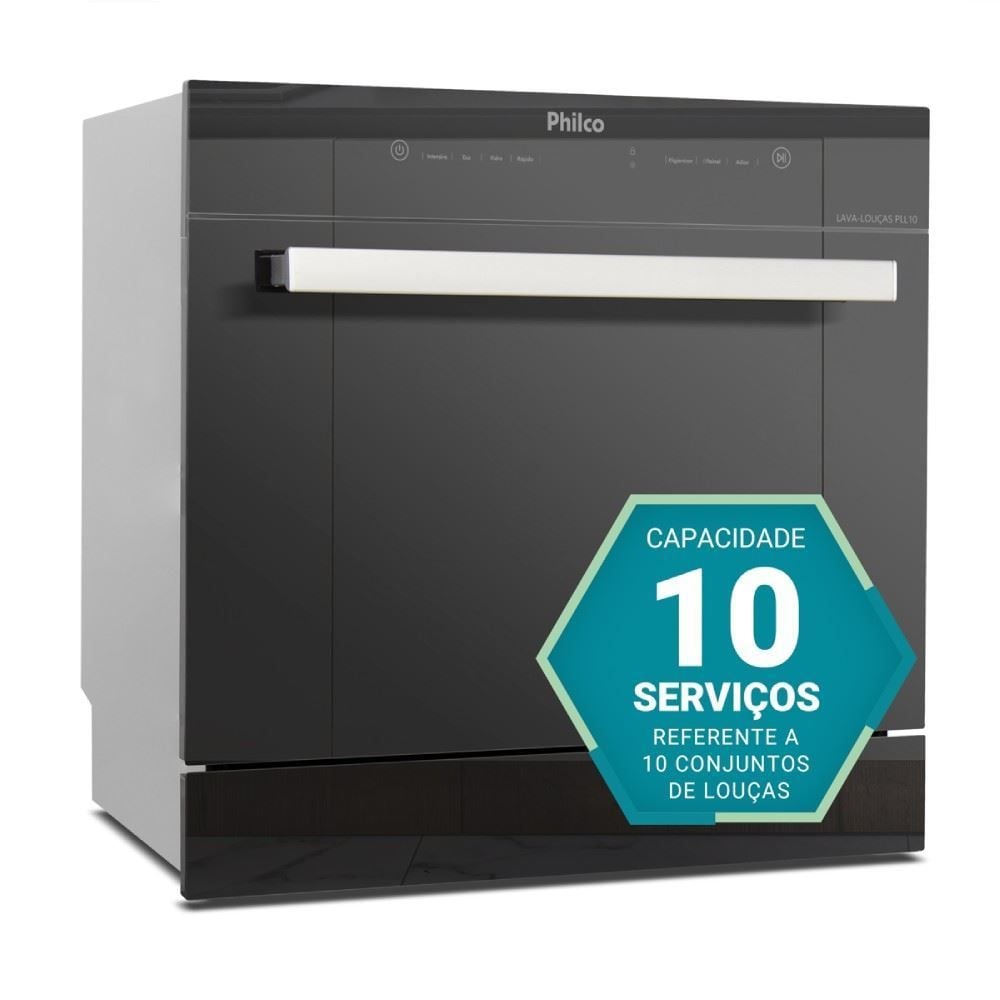 Lava Louças Philco 10 Serviços e 6 Opções de Lavagem PLL10