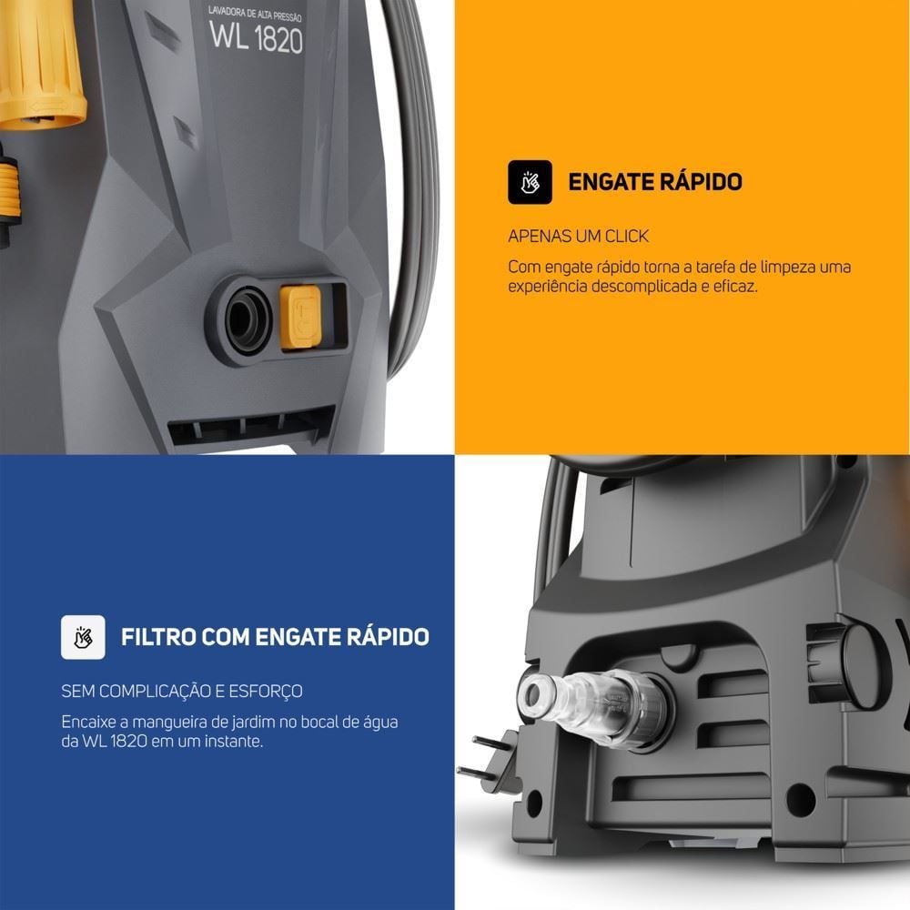 Lavadora de Alta Pressão e Desobstruidora Wap 1400W Ultra WL1820