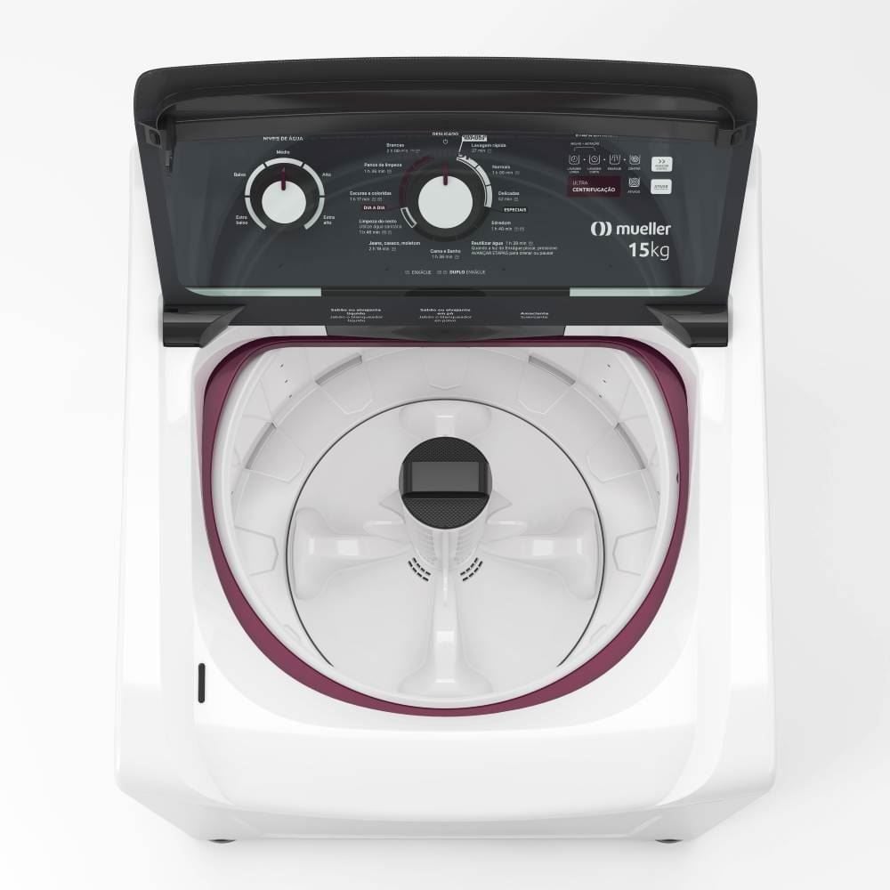 Lavadora de Roupa Mueller 15kg Automática Ultracentrifugação MLA15