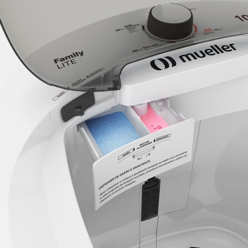 Lavadora de Roupas 10kg Family Lite Mueller