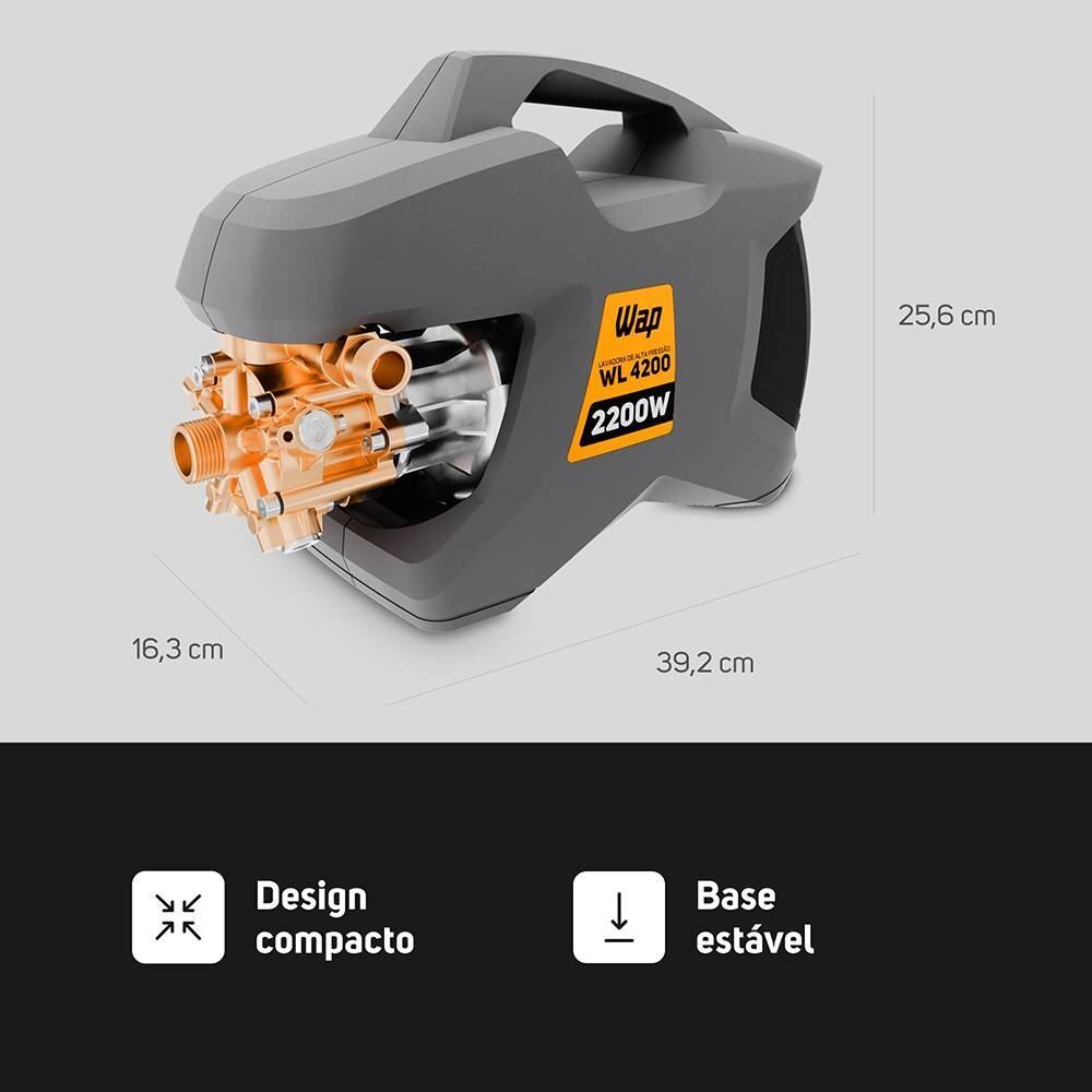 Lavadora e Desobstruidora Wap de Alta Pressão WL4200 Ultra 2200W