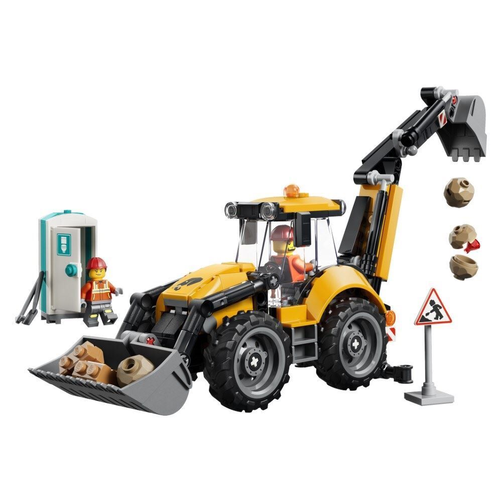 Lego City Retroescavadeira Amarela - 301 peças