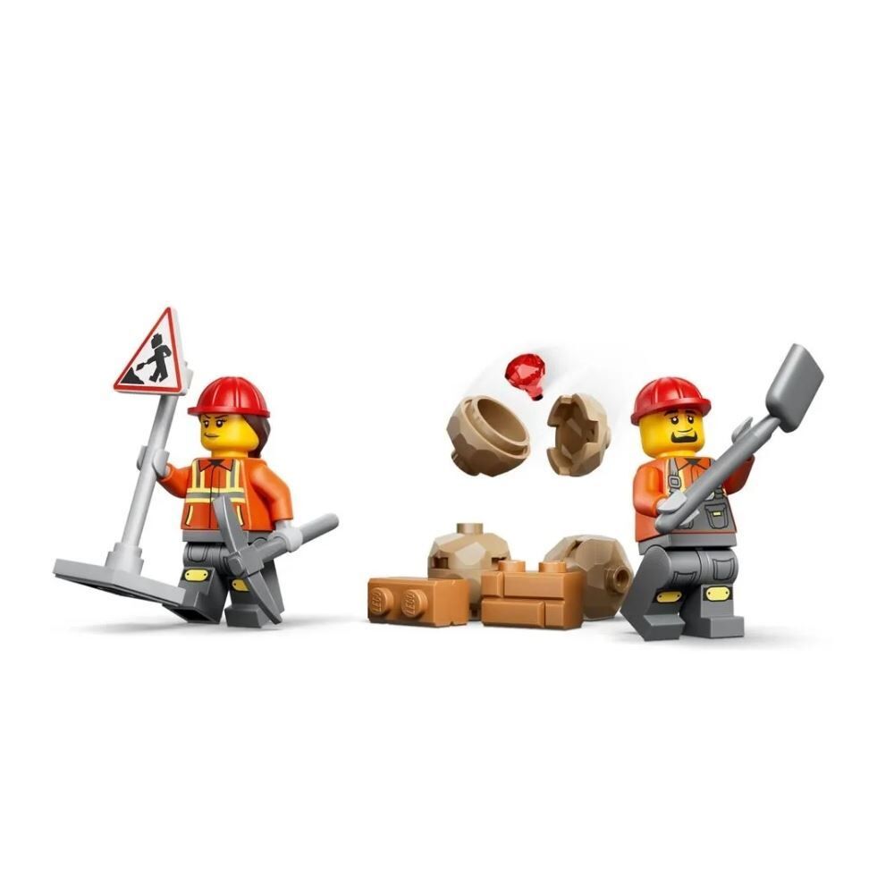 Lego City Retroescavadeira Amarela - 301 peças