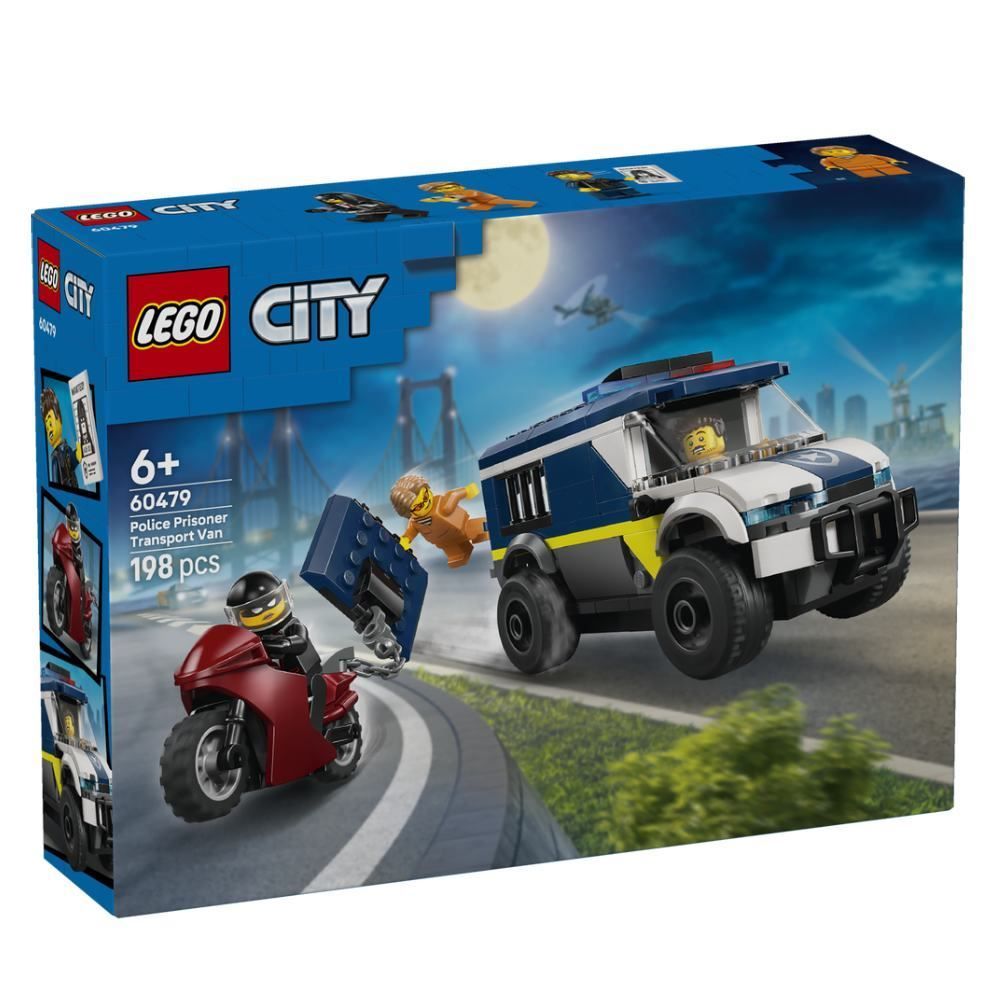 Lego City Van de Transporte Prisioneiros da Polícia - 198 peças